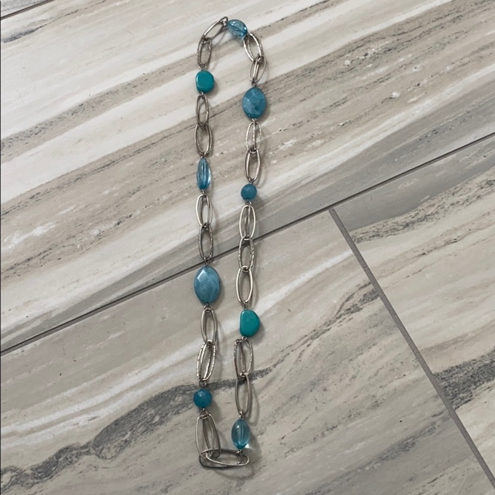 Teal/Silver Necklace